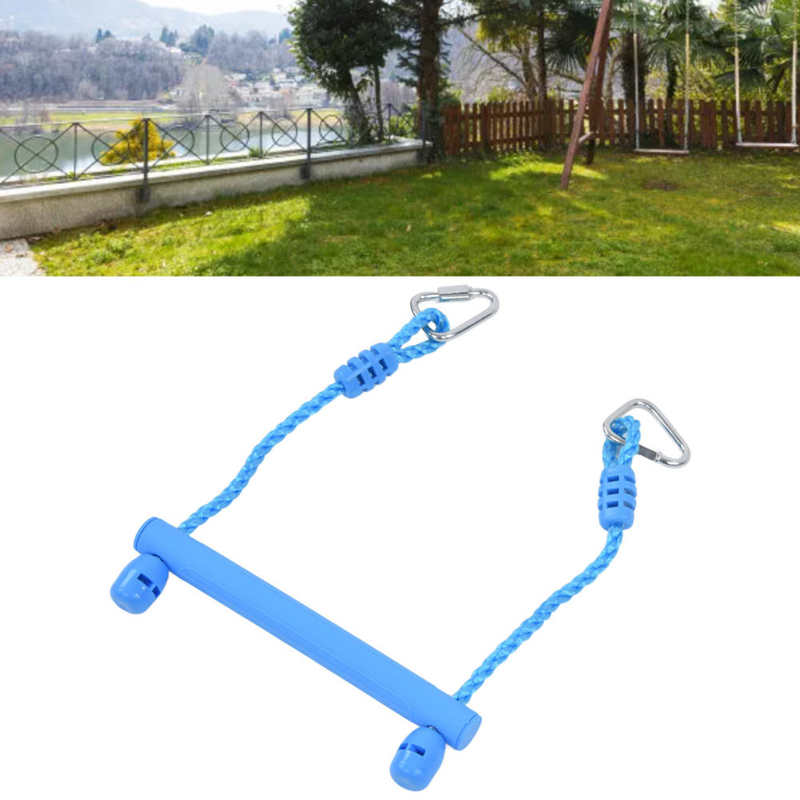Children Trapeze Swing Climbing Bar Blue Heavy Duty for Indoors Outdoors Courtyards Sports Trapeze Swing Bar Training Play Sets