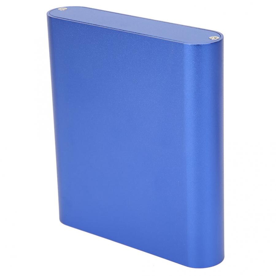 Electronic DIY Aluminum Box Aluminum Project Box Matte Blue DIY Electronic Product Heat Dissipation Casing 26x108x120mm