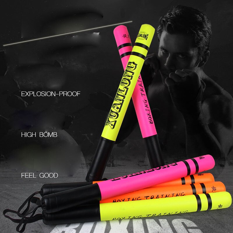 2PCS Boxing Stick Target Muay Thai Sanda Dodge Reaction Stick Taekwondo Speed Training Equipment Foam Target Fighting Reaction