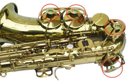 20 Pcs Saxofoon Vilt Kolom Rode Kleur Sax Accessoires