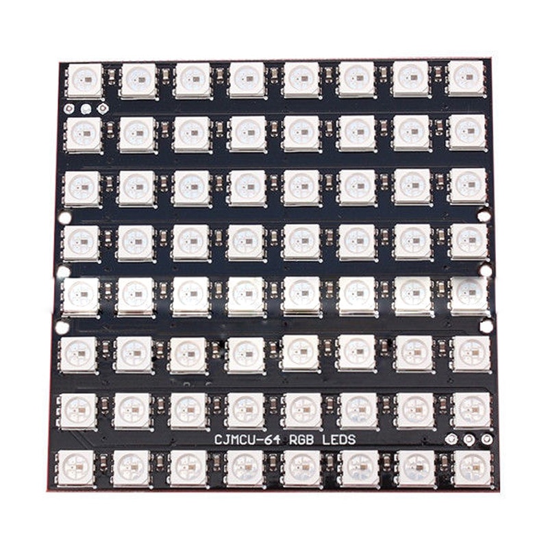 8x8 64 led matriz ws2812 led 5050 rgb completo-cor placa de motorista para arduino: Default Title