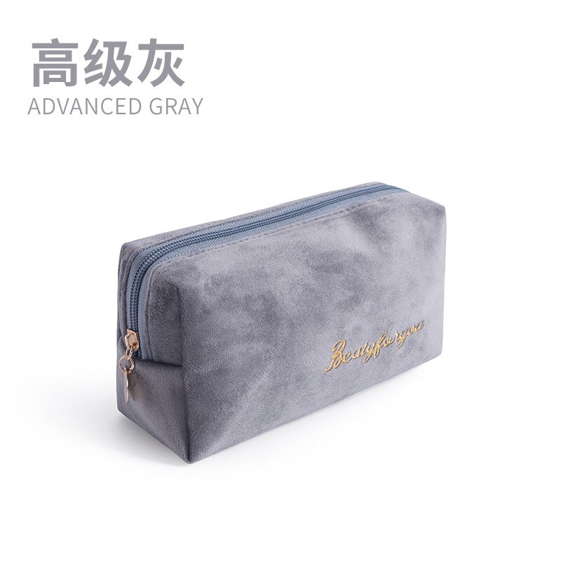 XZP multifonction voyage cosmétique sac femmes maquillage sacs articles de toilette organisateur couleur unie femme rangement trousse à maquillage nécessaires