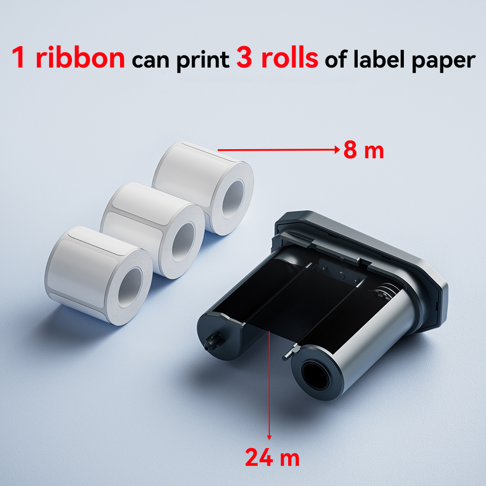 Niimbot M2 Label Thermal Transfer Paper for M2 Printer Thermal Transfer Ribbon Home Office 20-50mm Width Label Paper Sticker