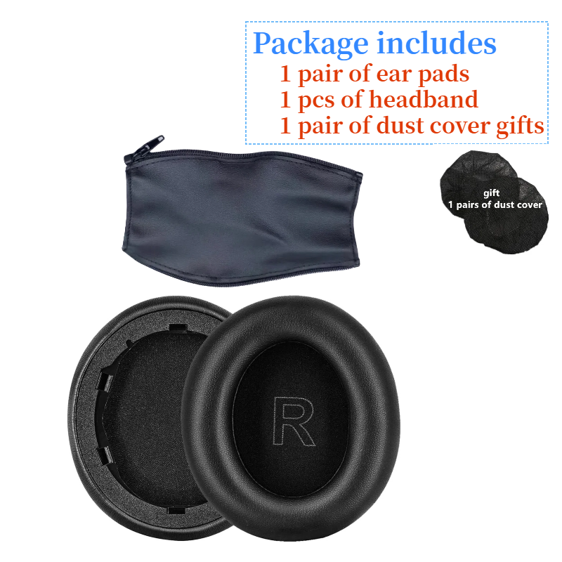 Almohadillas para los oídos Anker Soundcore Life Q10 Q20 Q30 Q35 auriculares de repuesto cojín de espuma suave almohadilla de esponja orejeras de cuero: CORAL