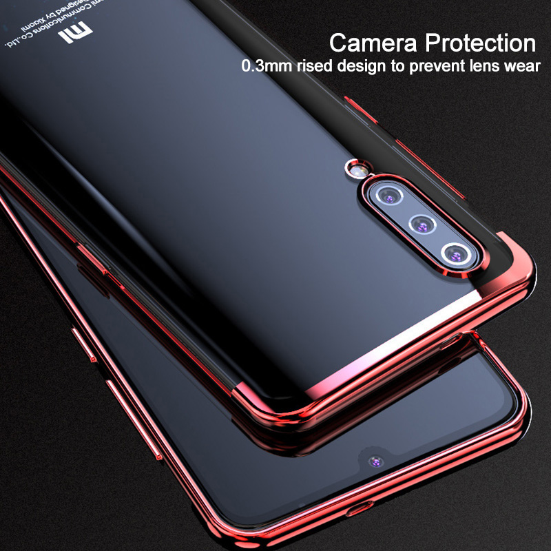 Voor Xiao mi mi 9 case mi 9 se cover transparant PLATING Case Voor Xiao Mi Mi 9 mi 9 SE 9t pro Case Cover Soft Silicone Bumper Cover