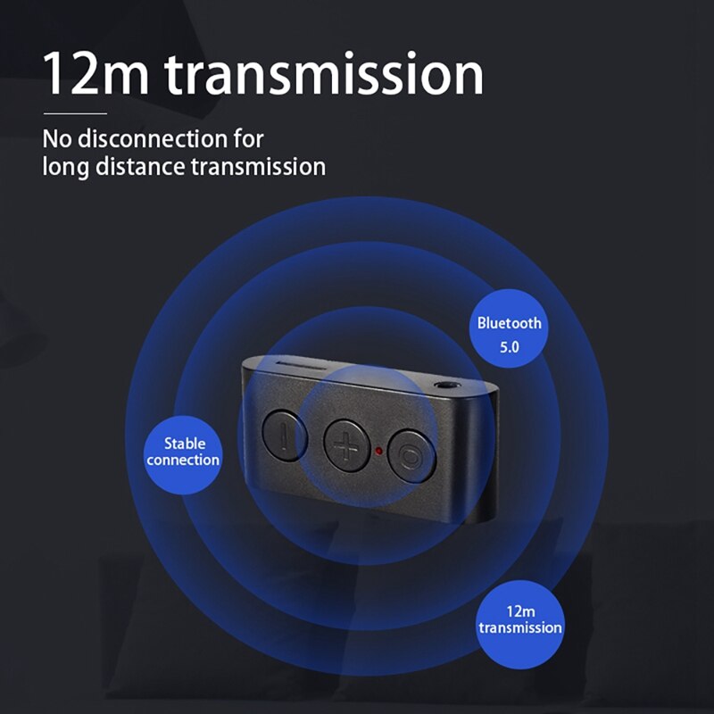 Kabelloser bluetooth-empfänger für das auto mit  mp3 abspielgeräten und  tf3.5 mm aux 5.0 bluetooth-adaptern für autolautsprecher, kopfhörer und freisprecheinrichtung