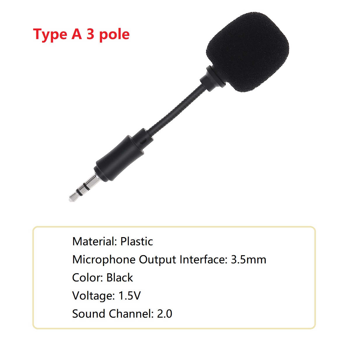 Mini micrófono de 3,5mm, 2 polos/3 polos/4 polos, micrófono Flexible para juegos, pluma para tarjeta de sonido/PC/portátil: Morado