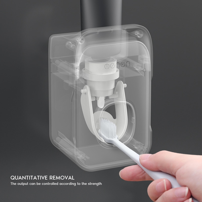 Distributore Automatico di dentifricio con Spazzolino Da Denti titolare Fissato Al Muro Bagno impostato di Accessori per La Casa Dentifricio spremiagrumi