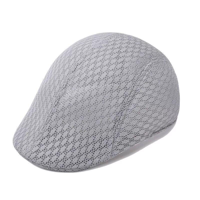 Casquette béret respirante d'été: GRIS