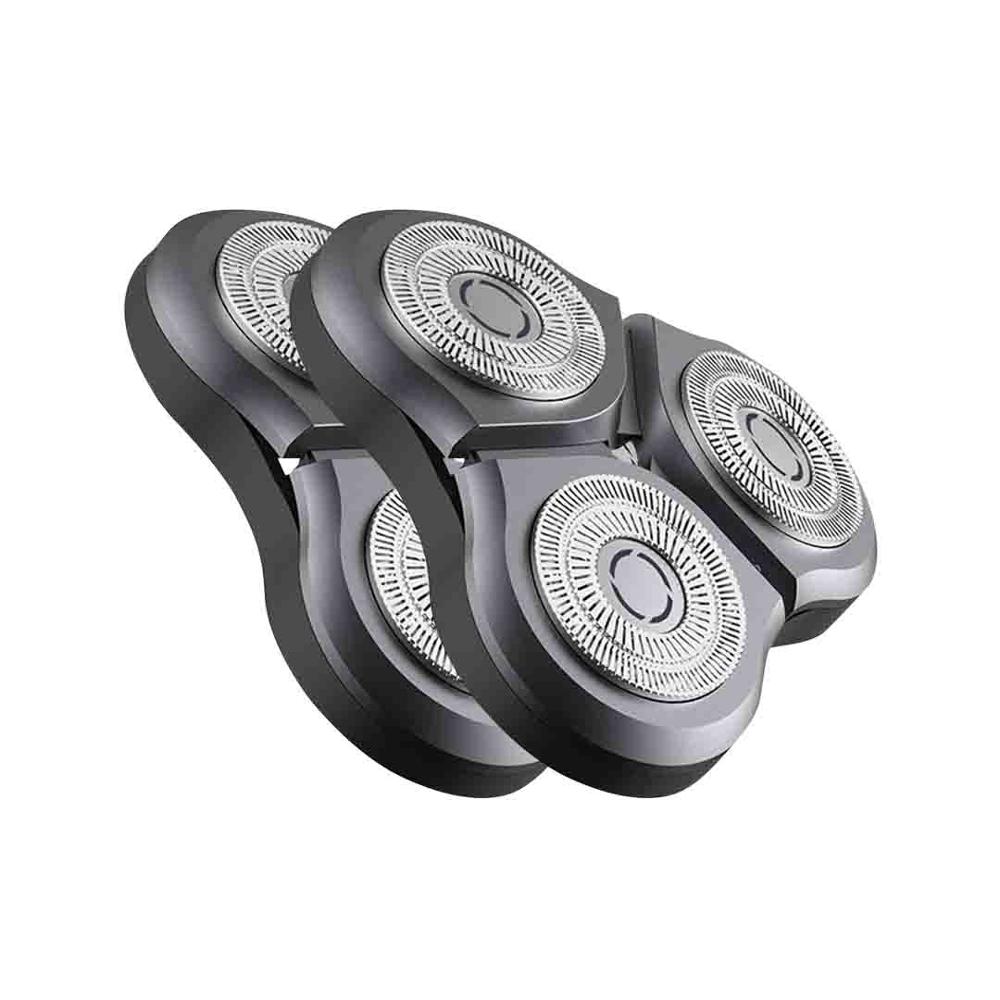 Xiaomi cabeça de barbear elétrica para seco molhado máquina de barbear aparador barba lâmina de barbear substituição para mijia s500 s500c s300: 2 Pcs