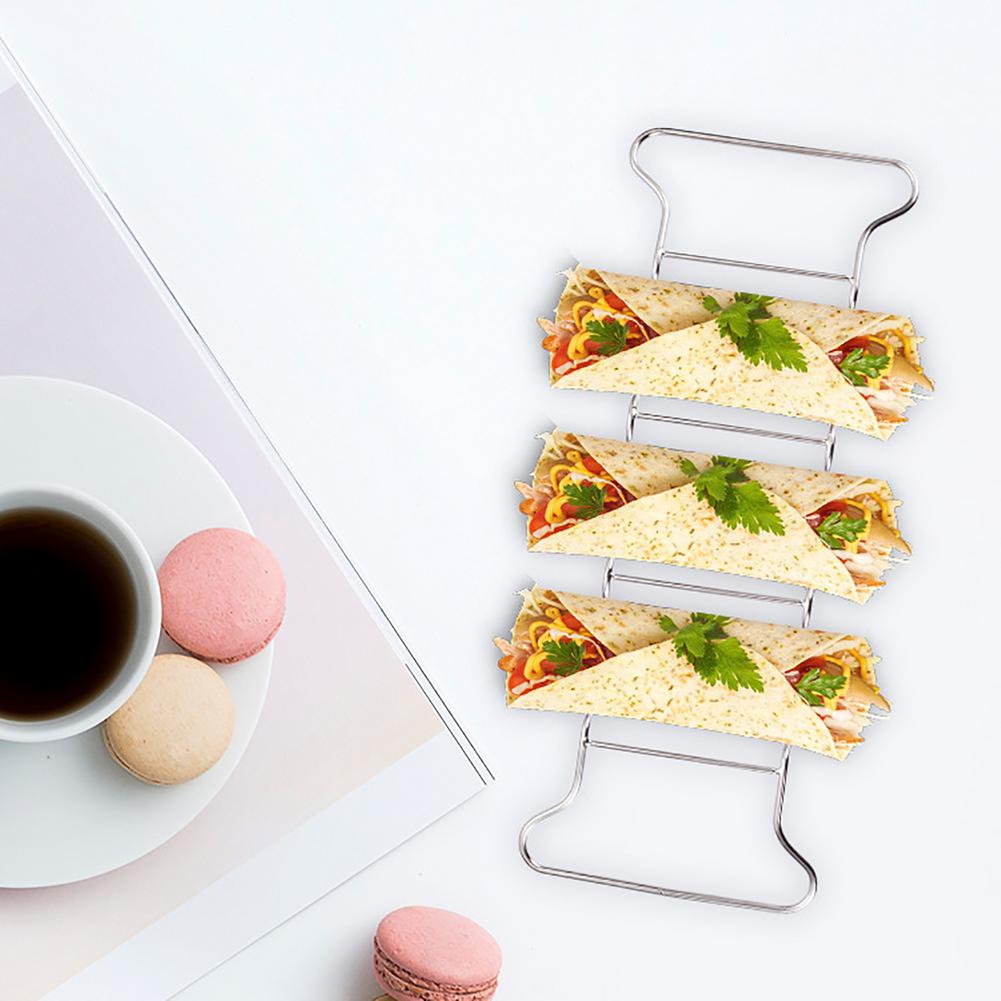 Support à tacos en acier inoxydable, résistant à la rouille, support à tacos Tortilla, support à tacos, matériel sain, pas de désordre, lave-vaisselle