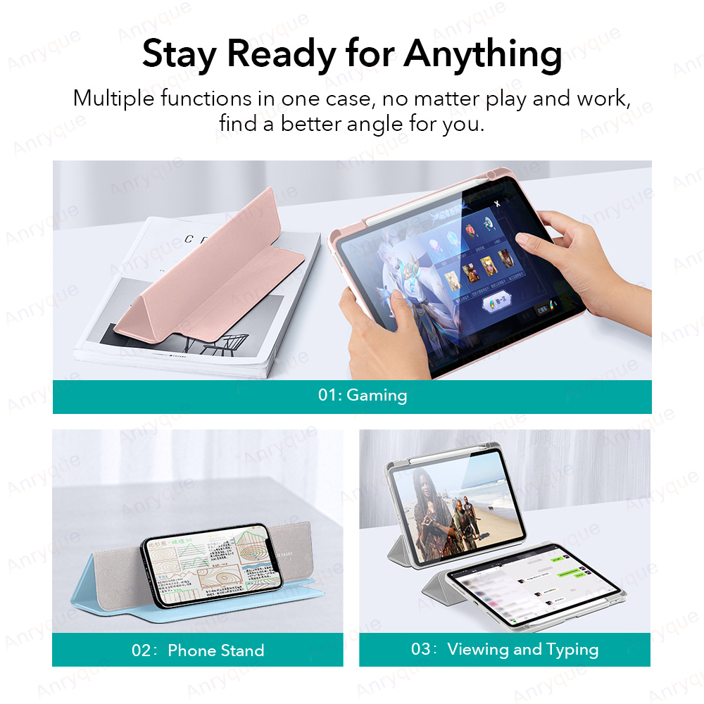 For iPad Mini 7 Case A17 Pro Detachable Magnetic Cover for iPad iPad Mini 7th/6th Generation Case 8.3'' Funda with Pencil Holder