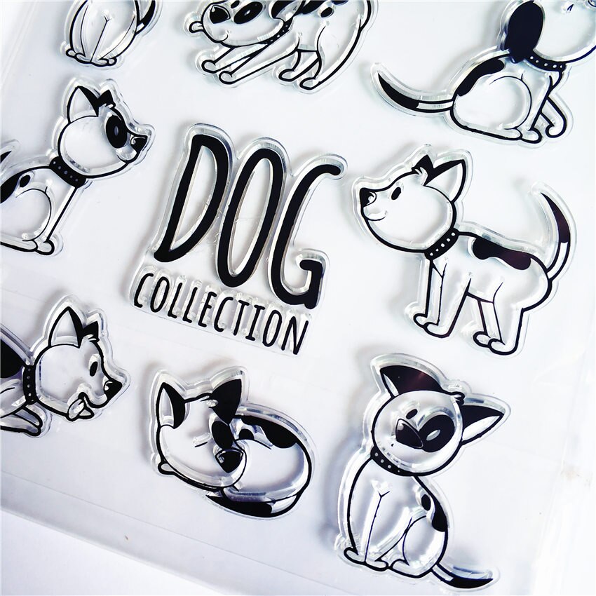 A lovely dog Transparent Clear Stamps / Silicone Seals Roller Stamp for DIY scrapbooking photo album/Card Making