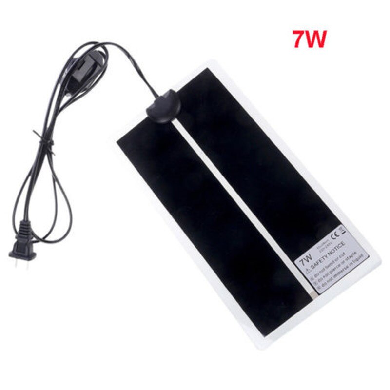 Heat Mat Reptile Brooder Incubator Heating Pad Warm Heater Pet Supply 5W 7W 14W