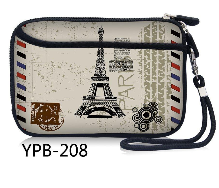 Bedste pris 2.5 " ekstern usb-harddisk-disk bære mini usb-kabel-etui cover pose øretelefontaske til pc bærbar: Paris