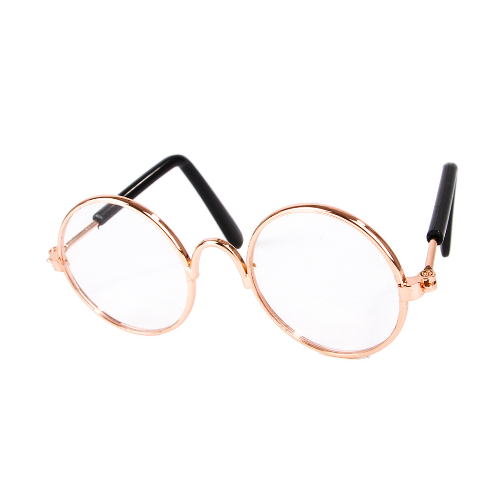 Gafas bonitas para Gato, gafas de sol redondas Retro para perros pequeños, accesorios para fotos de mascotas, productos para mascotas: Borgoña