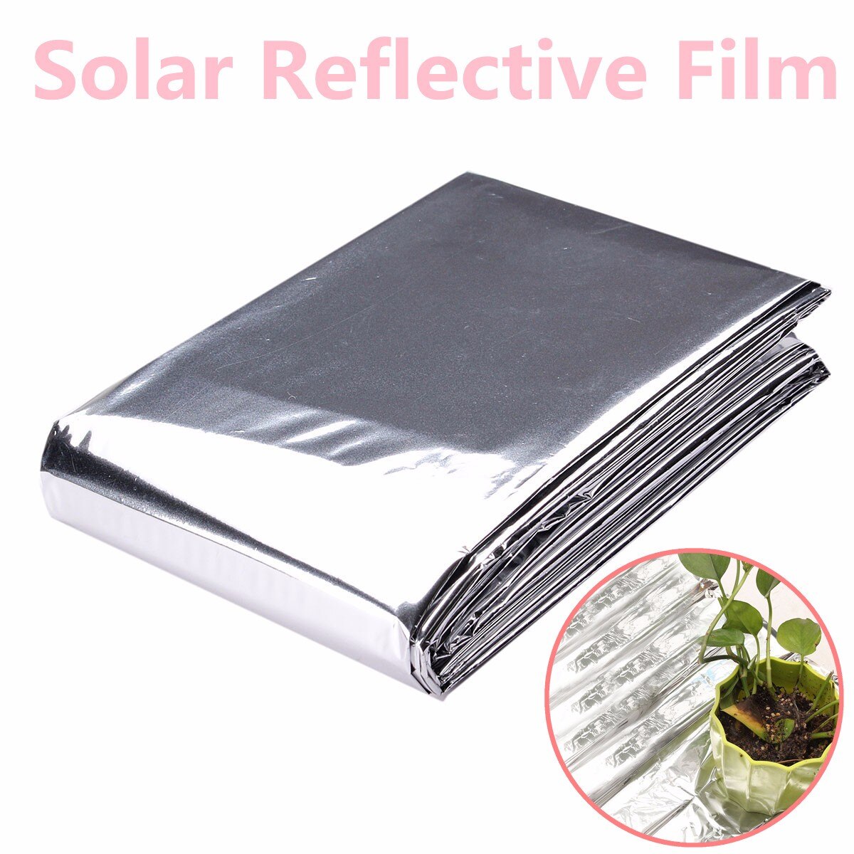 82x51 Inch Plant Hydroponic Highly Reflective Film Grow Light Accessories Greenhouse Reflectance Coating Plant Covers Silver