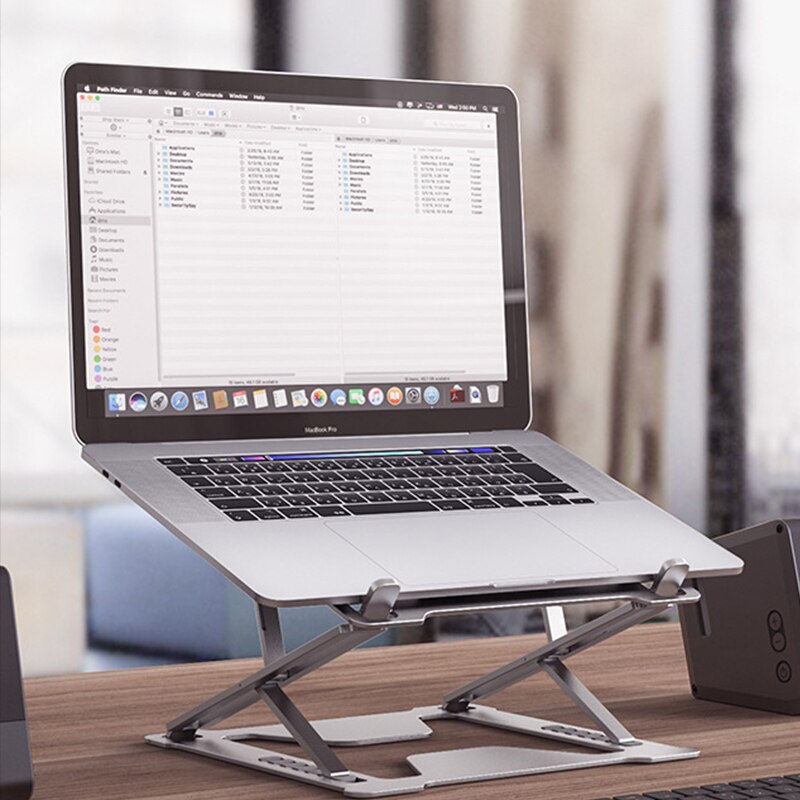 CABLETIME Aluminum Laptop Stand High-strength Foldable Multi Adjustment for Laptop Tablet Holder Stand S21