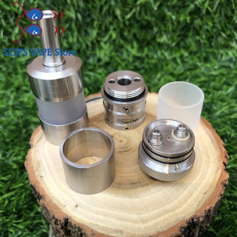 Flash e Vapor V4.5 RTA Fev v4.5 Style 23mm RTA 316SS RTA Rebuildable Tank vs taifun gtr rta Atomizer Vaporizer mod FEV VS RTA