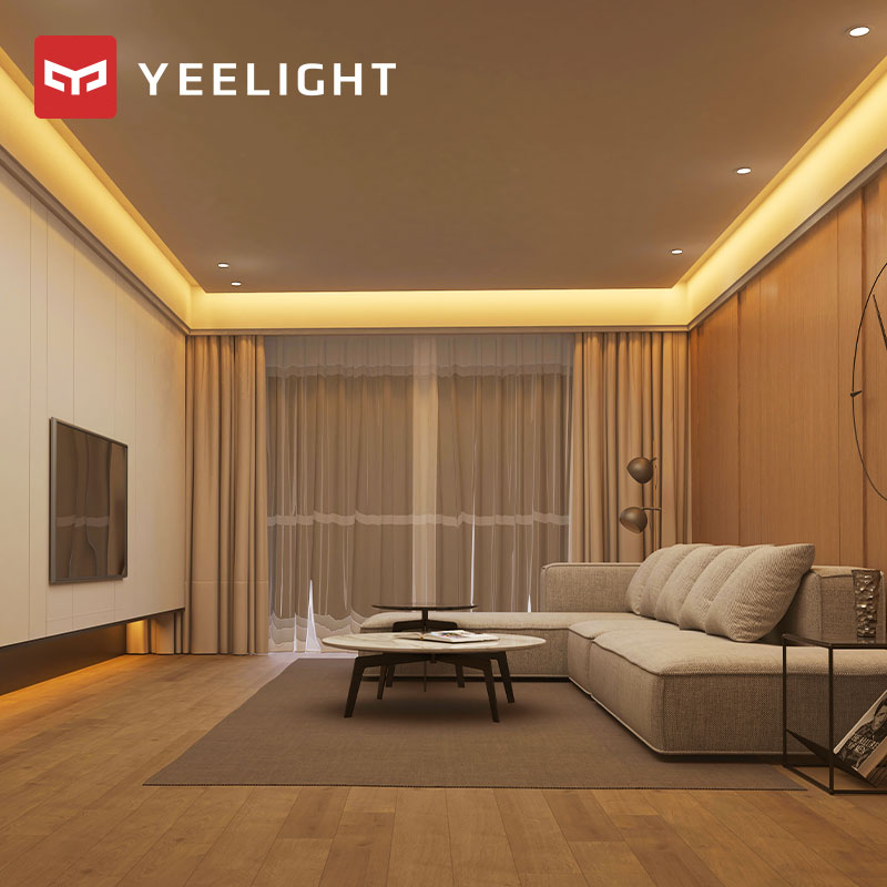 Yeelight-Tira de luces LED blanco cálido para interiores, tira inteligente de luces LED de 2700K-6500K con control remoto por voz y bluetooth, para casa inteligente de enlace, 30m