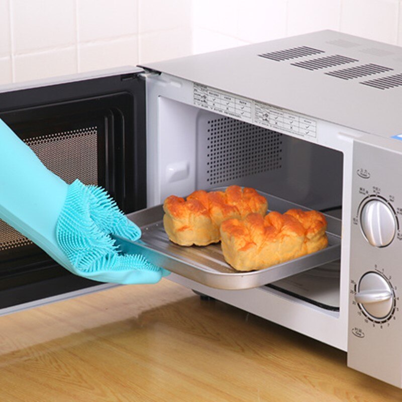Silikone rengøringshandsker multifunktion magisk silikone opvaskemiddel handsker silikone handske køkkenudstyr