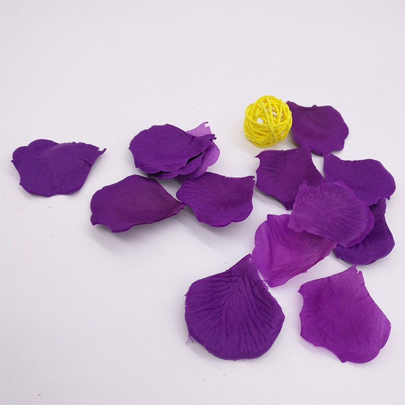 Pétalos y hojas de flor de rosa de seda, 1000 Uds., flores artificiales manuales hechas a mano, suministros y decoraciones para fiestas de boda