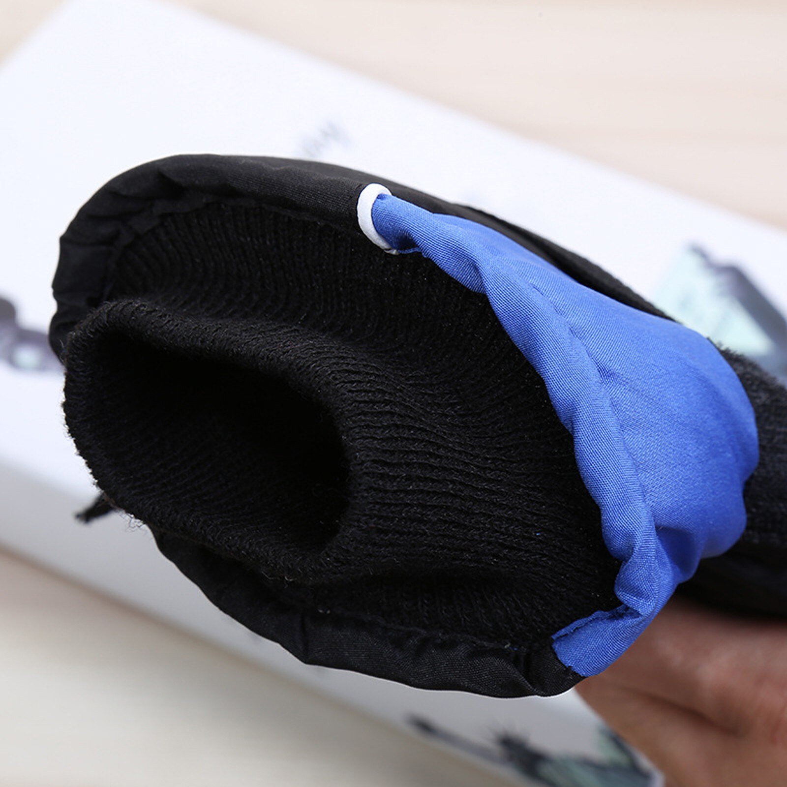 Épais tricoté paume Ski gants hiver neige sports de plein air femmes hommes motoneige moto coupe-vent imperméable Snowboard #2