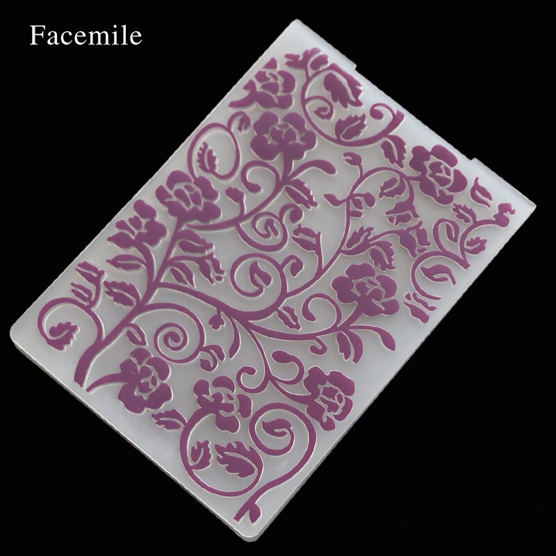 Plastic Embossing Folder For Scrapbook DIY Album Card Tool Plastic Template Stamp Card Making Decoration