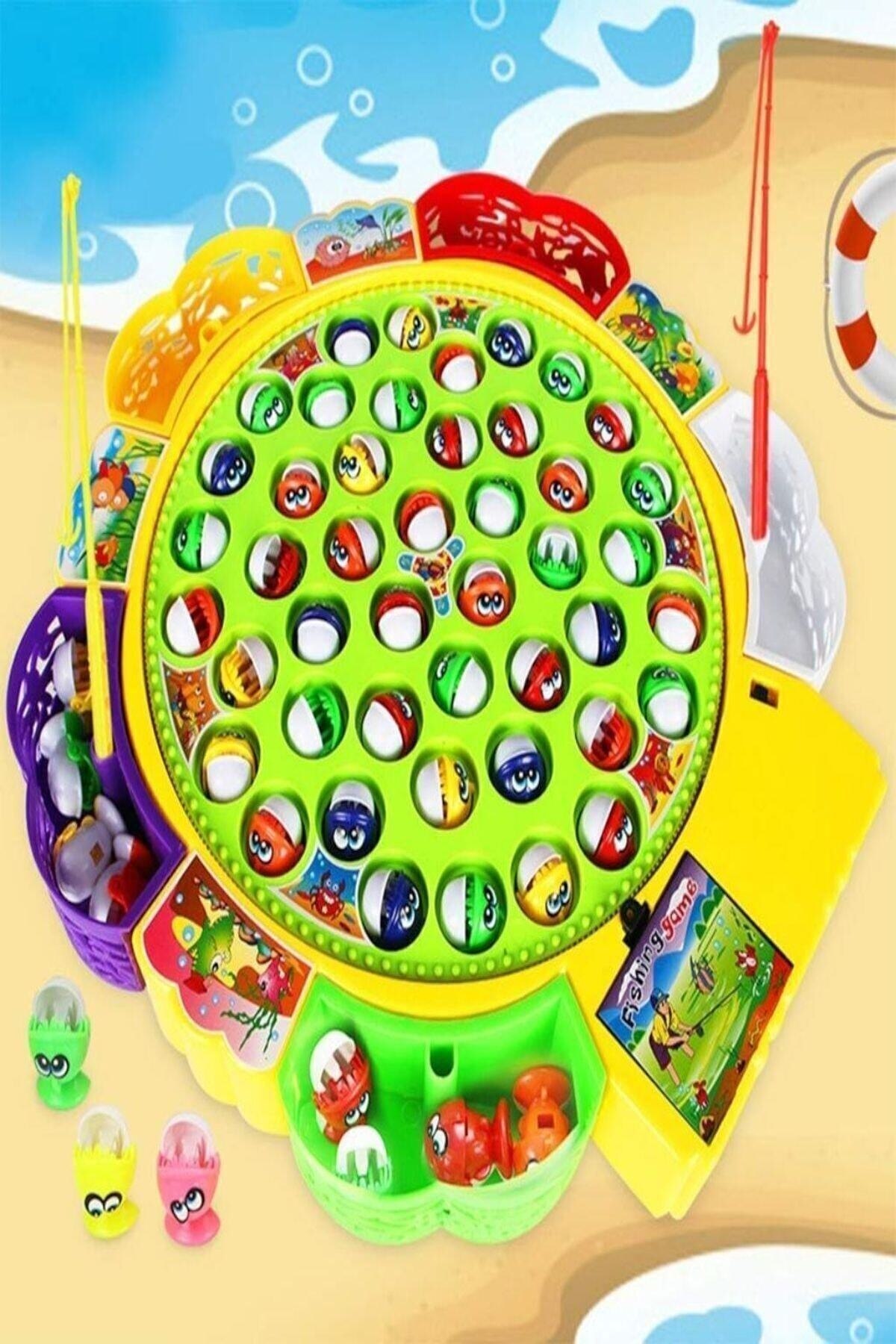 Angeln Spiel 45 Fisch Und 5 Oyuncuyla spielzeug magnetischen angeln spiel Baby Puzzle lehrmittel früer pädagogische