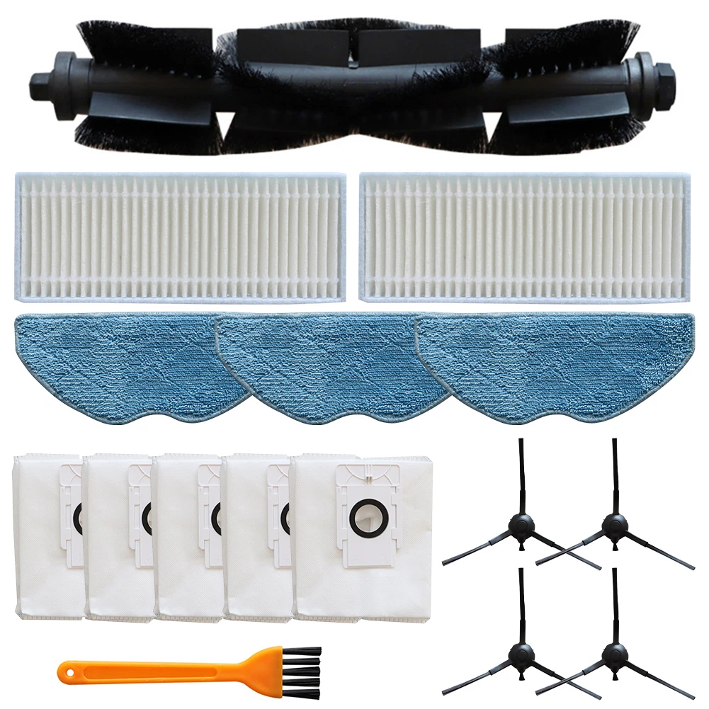 Hoofdborstel Filter Mop Veeg Stofzak Robotstofzuiger Reserveonderdelen Accessoires Kit Voor EZVIZ RE4 Plus / RE5 Plus Onderdeeltoegang: Clear