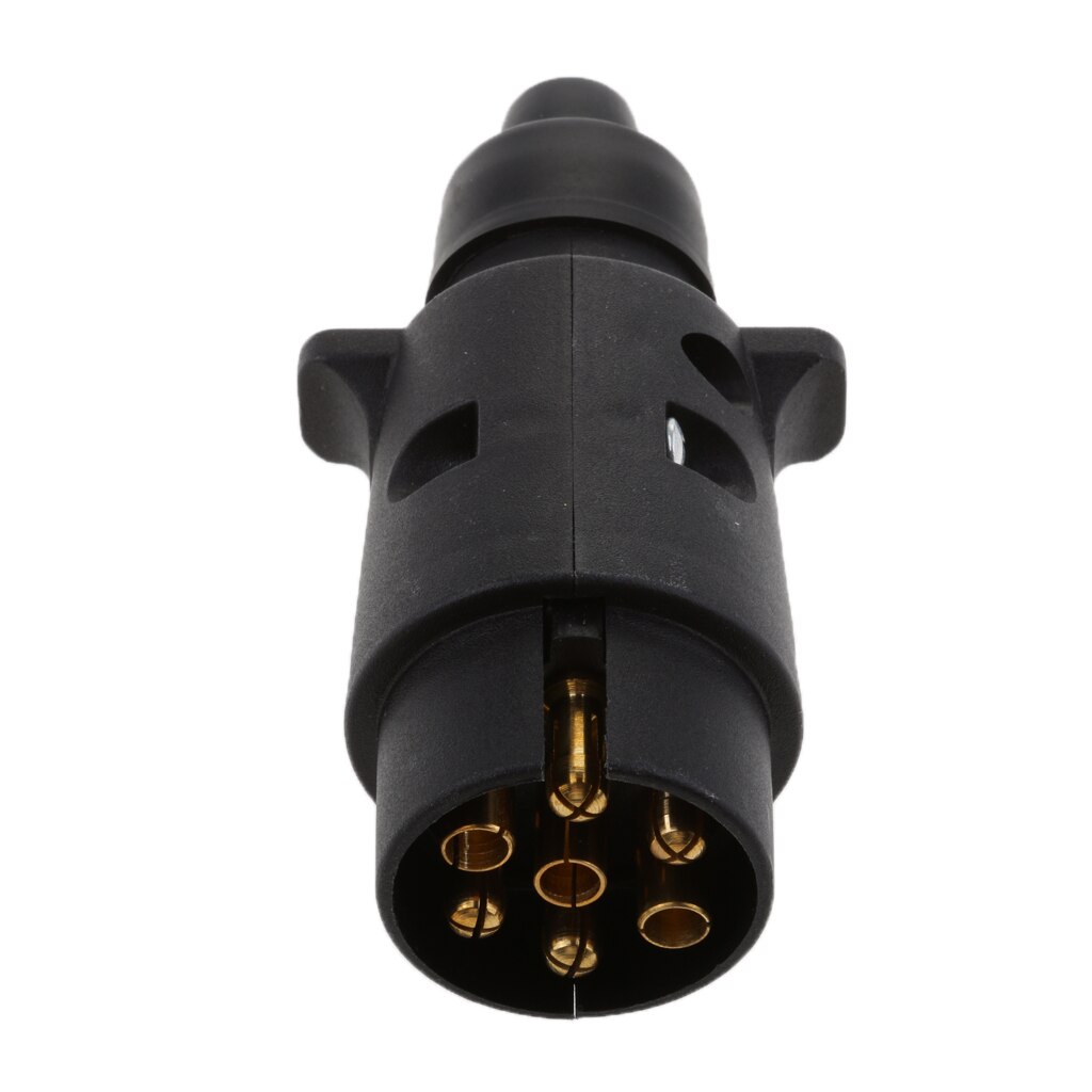 7 Pin 12V Plastic Trailer Boat Truck Towing Electric Plug Connector