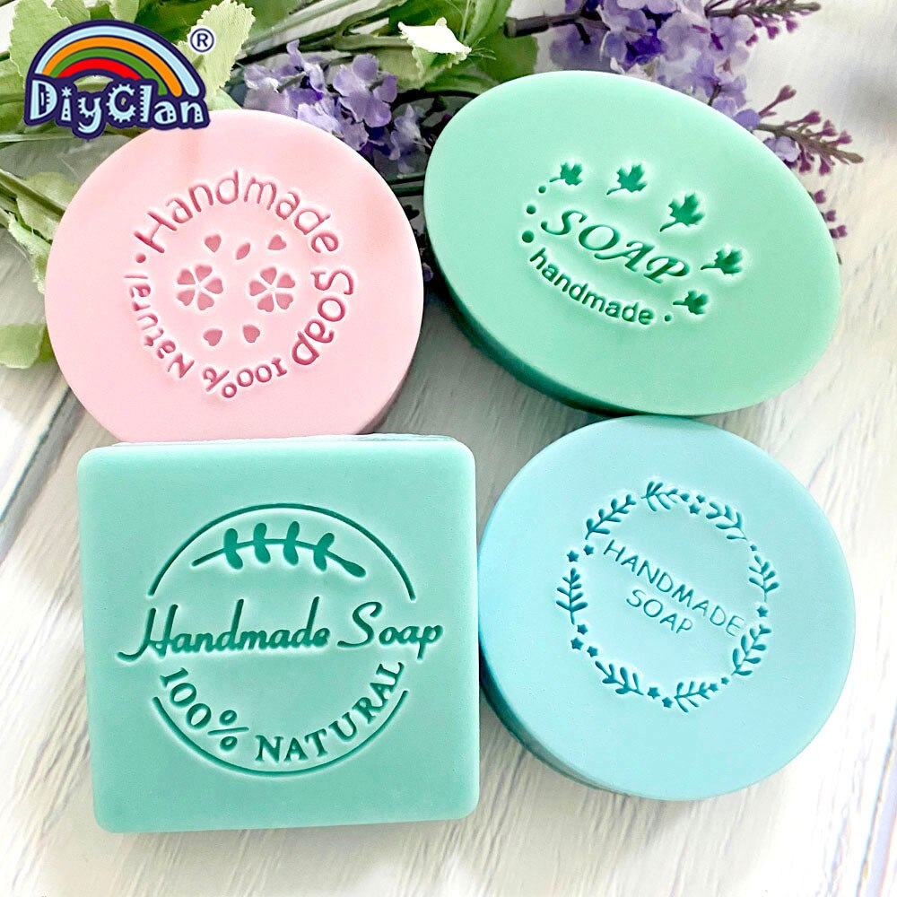 Plants HANDMADE SOAP Series Soap Stamp For Soap Making Stamp DIY Handmade Crafts Transparent Resin Seal