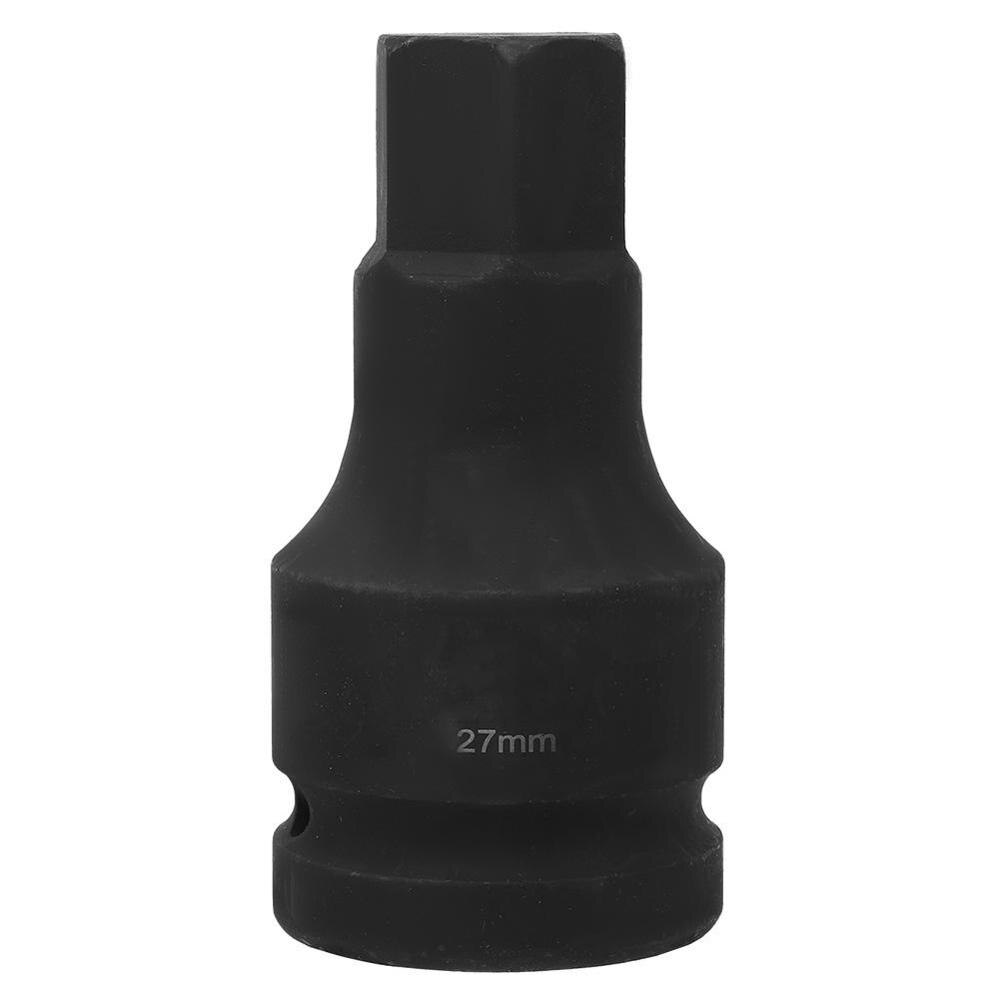 Adaptador de brocas de accionamiento de impacto métrico, 1 Uds. H17/H19/H21/H22/H24/H27/H30, alargador de vástago hexagonal, destornillador cuadrado: H27