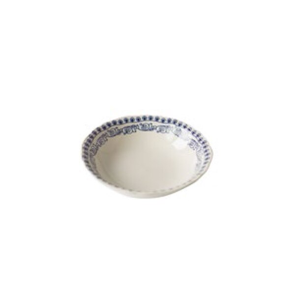 Dishes and plates Blue embossed flower dinner plate and coffee pot: 8 inch bowl