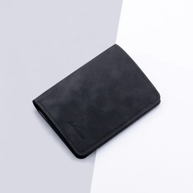 Modny portfel męski/damski ID/portfel z miejscem na karty kredytowe dla mężczyzn Multi-Card BagHolder Dwuczęściowy mały portfel Czarny/szary portmonetka