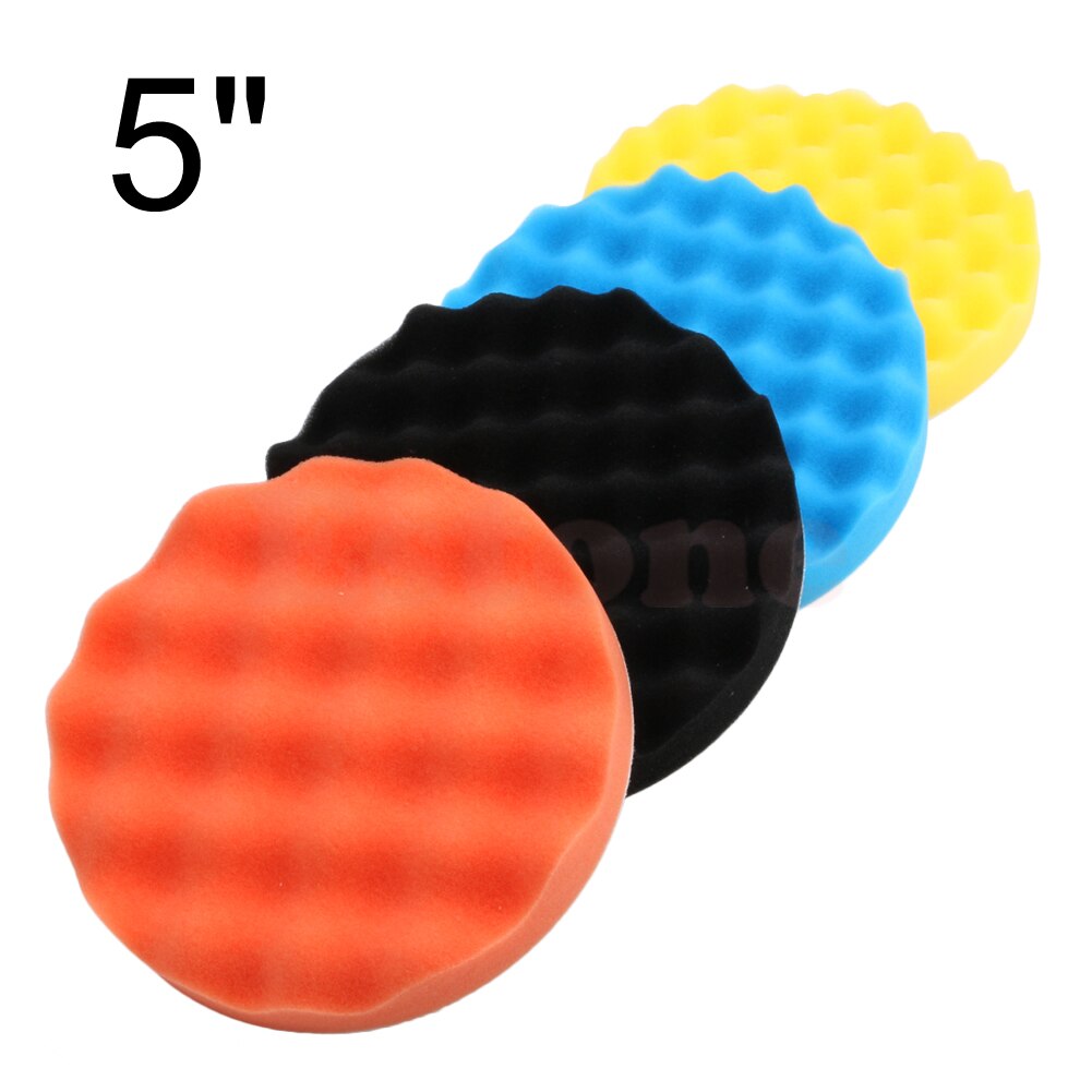 thumbnail image 2 of 14-Piece 125mm Car Polisher Sponge Pad Kit – M14 Thread Buffing & Waxing Pads By Autocare 2 of 5