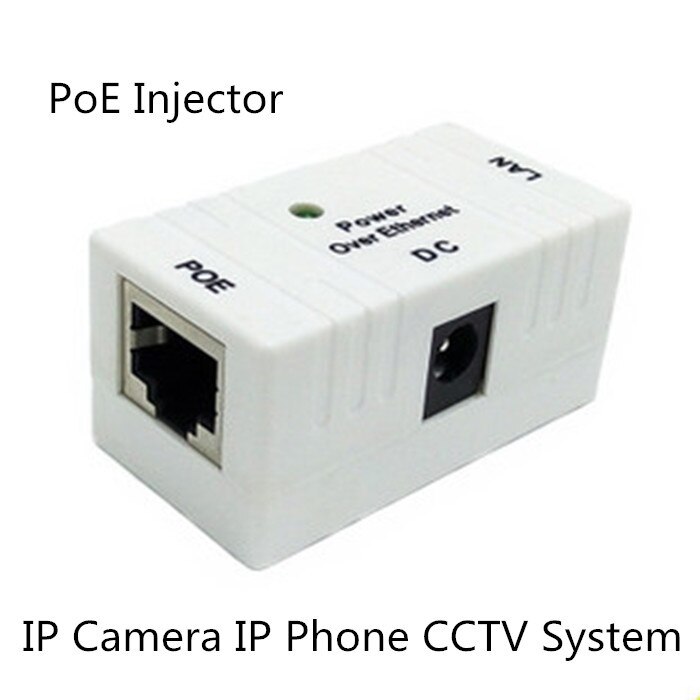 Conector RJ45 para cámara IP, adaptador POE de alimentación sobre Ethernet, blanco, 2 unids/lote,