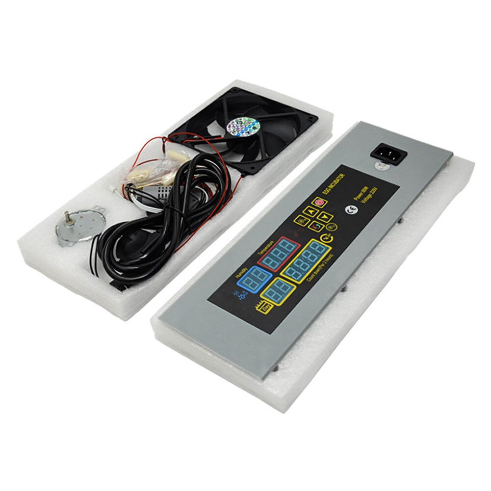 Exhaust Fan Button Switch With Motor Temperature Control Humidity Diaplay Hatching Incubator Controller Set Pet Supplies Poultry