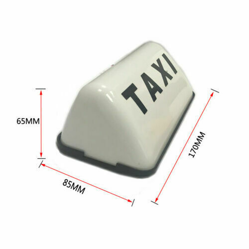 Taxi Top Sign Magnetic Taximeter Roof Sign Waterproof Cab Top Lamp LED Light 12V