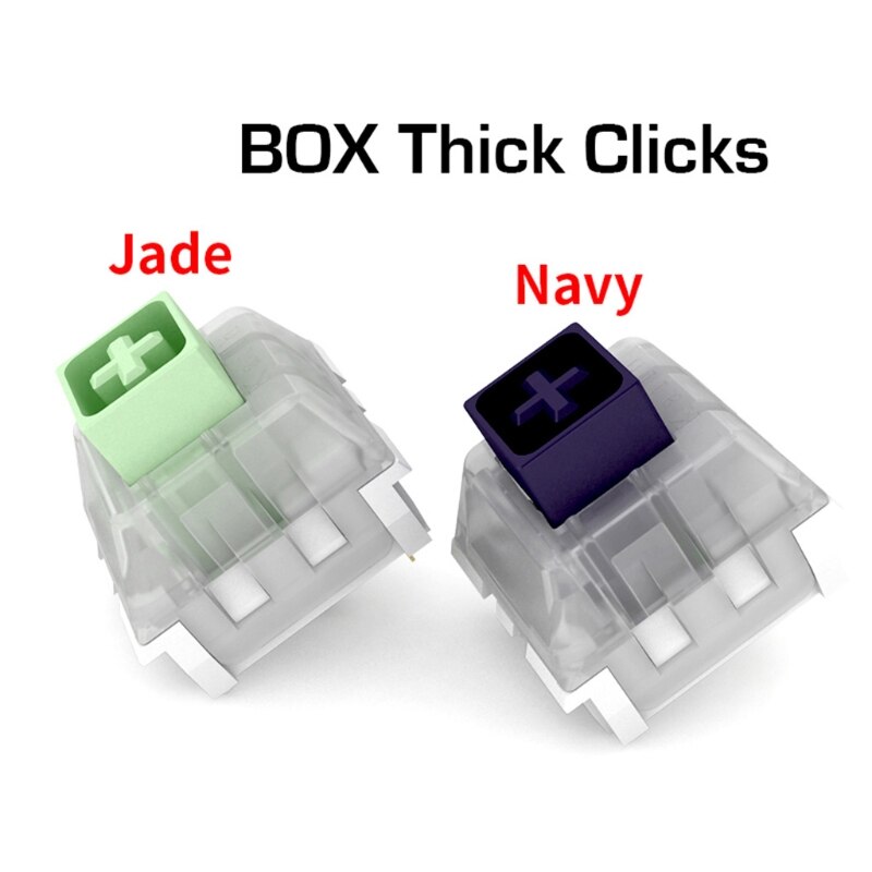 Kailh boks tyk klik marineblå jade switches rgb smd 3 pin switch  ip56 vandtæt 37mc