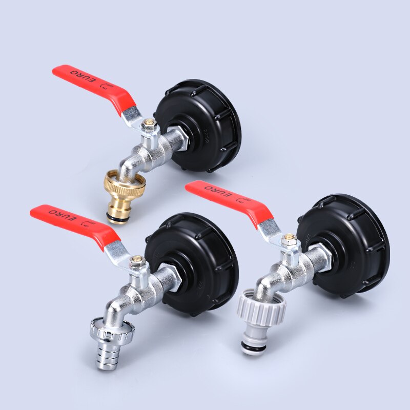 Adattatore Per Serbatoio IBC Da 275-330 Galloni - Da Filetto Grosso 2" A Tubo Giardino 3/4"