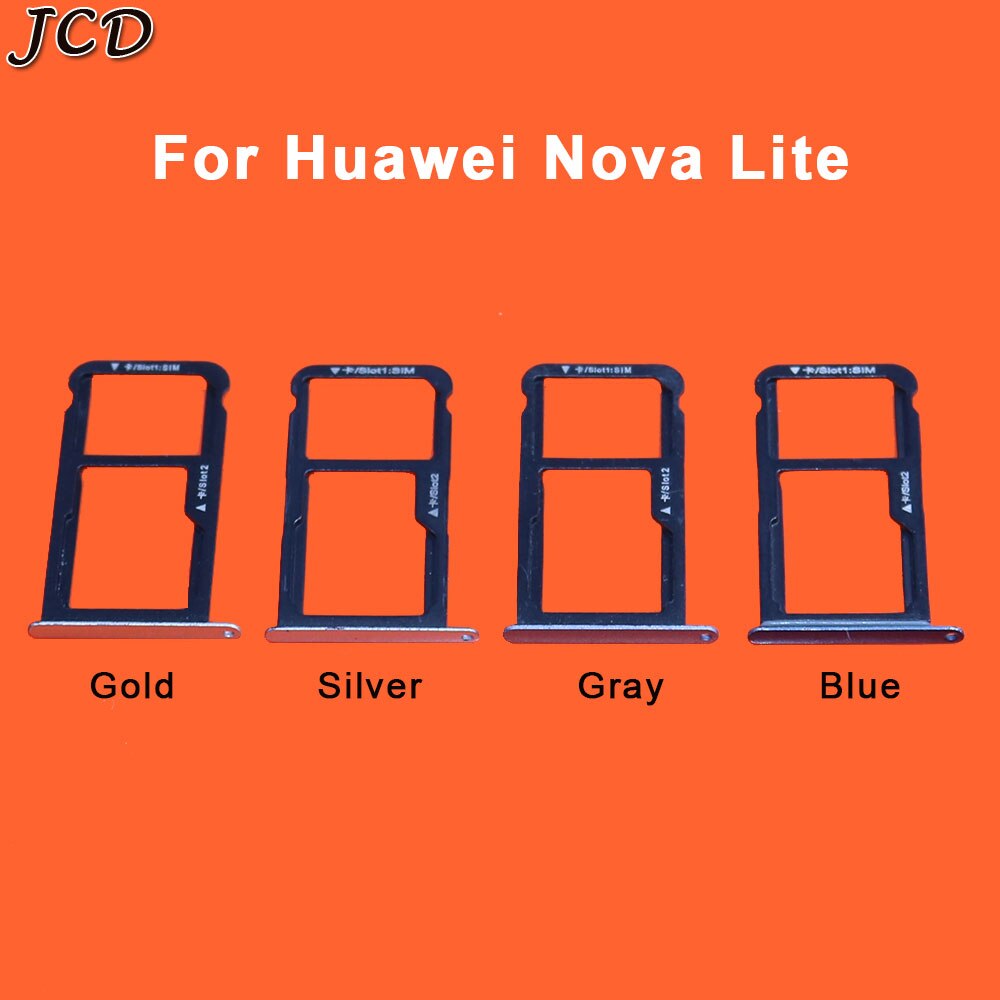 JCD Für Huawei Nova Lite SIM Karte Tablett Halfter Karte Slot Adapter Für Huawei Nova Ersatz Reparatur Ersatzteile