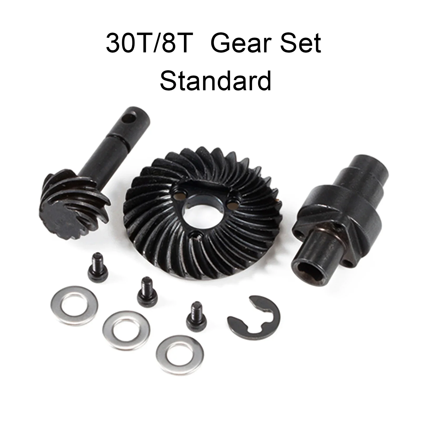 Juego de engranajes cónicos helicoidales Overdrive Underdrive 24/8T 27/8T 30/8T 33/8T para Axial SCX10 Pro SCX10 II AR44 SCX10 III AR45 Capra F9: Rojo