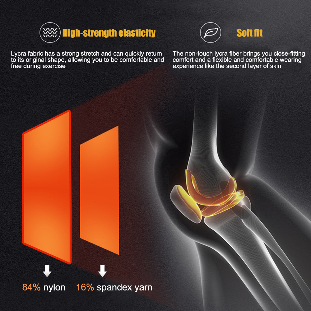 1Pcs Basketball Volleyball Knee Pad Honeycomb Foam Support Compression Leg Sleeve Knee Brace Support Sports Fitness Equipmet