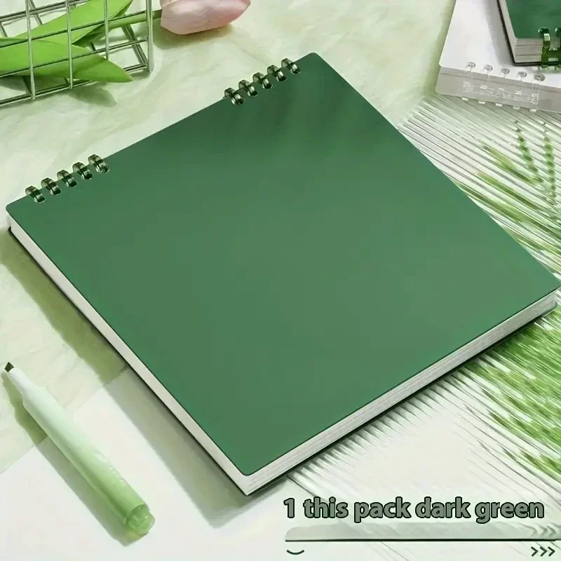 B5 Notebook, Diary, Flip Notebook, Diary, Stationery, Sketching, Writing Board, Office Supplies, School Supplies: green