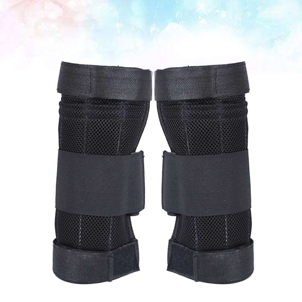 A Pair of Weighted Leg Bands Adjustable Loading Weighted Leg Strap for Exercise Training Fitness (Black) Without Weight