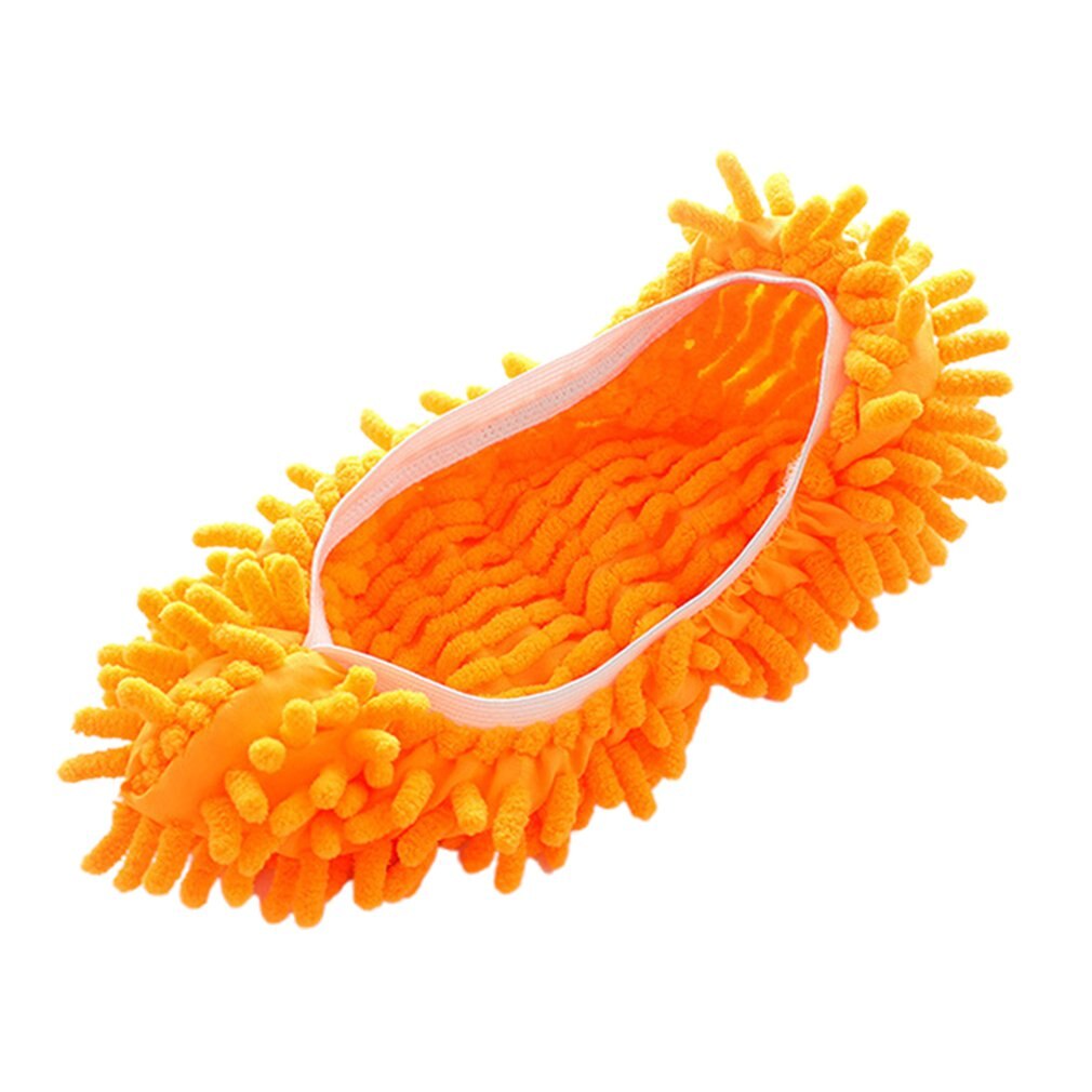 1 Piece Microfiber Mop Floor Cleaning Lazy Fuzzy Slippers House Home Flooring Tools Shoes Bathroom Kitchen Cleaner: Default Title