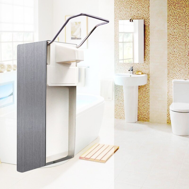 500ml/1000ml Wall Mounted Elbow Soap Dispenser Manual Press Alcohol Mist Spray Dispensers for Bathroom Hotel School