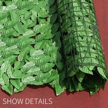 Beautiful Privacy Screen Garden Border Artificial Garden Plant Fence Gardens Gardening Stone Cobbled Decorate UV Protected 50cm