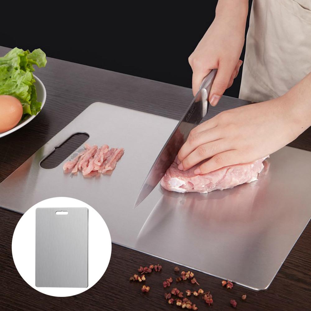 304 Stainless Steel Kitchen cutting board Sterile mildew proof chopping board Fruit cutting board Rectangular chopping board